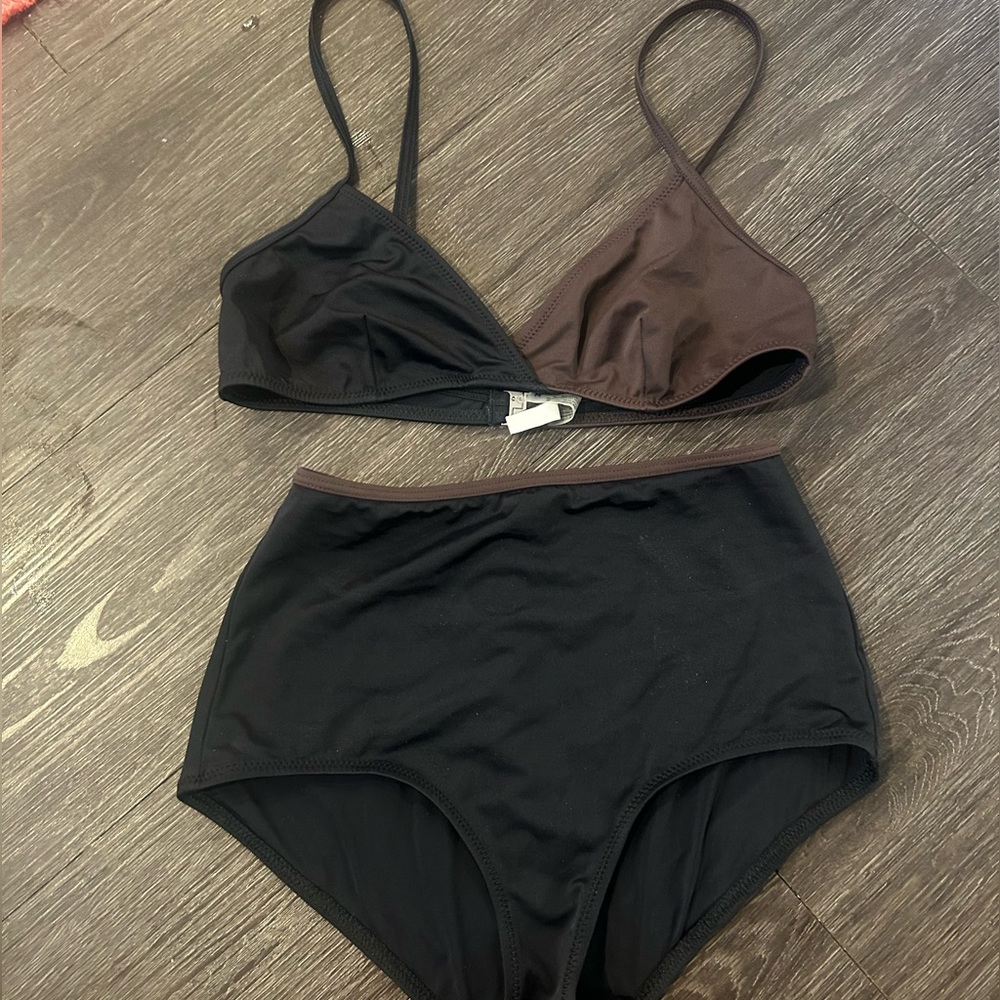 Solid & Striped Brigitte Colorblock bikini set